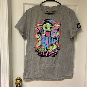 Neff Star Wars grogu neon t shirt men’s m